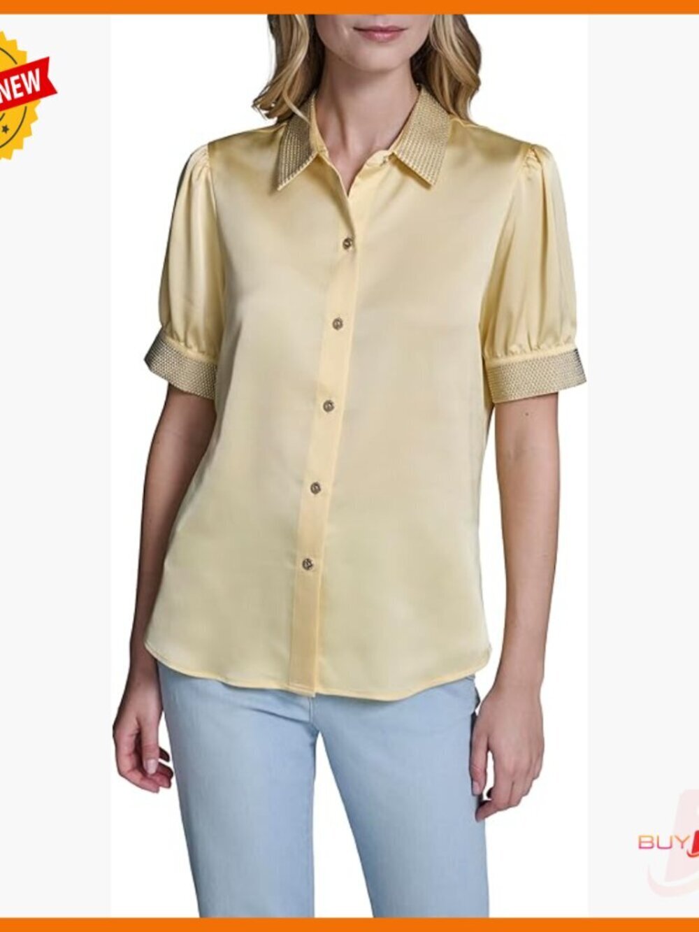 Relaxed Fit Polyester Blouse, Cap Sleeve Scoop Neck, Versatile Workwear